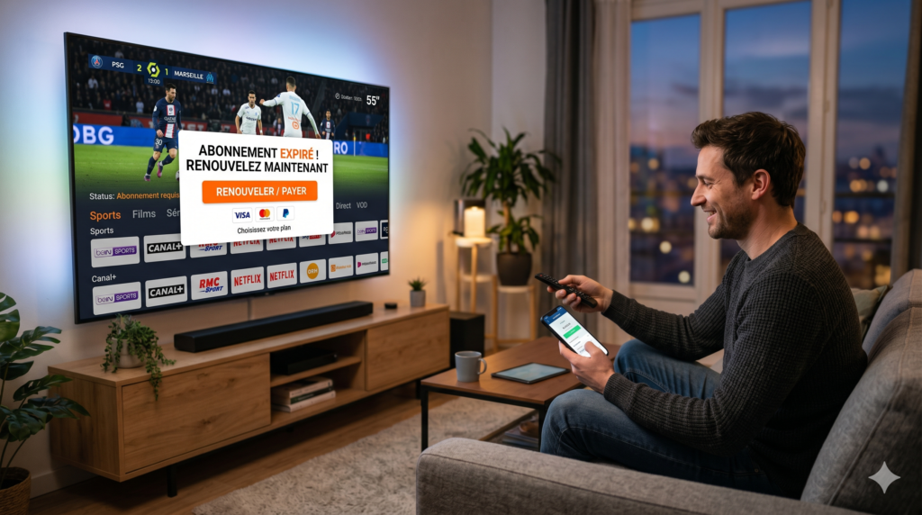 Renouveler abonnement IPTV