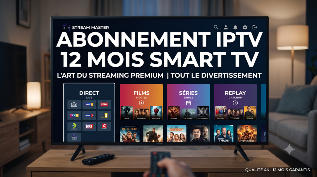 abonnement iptv 12 mois smart tv